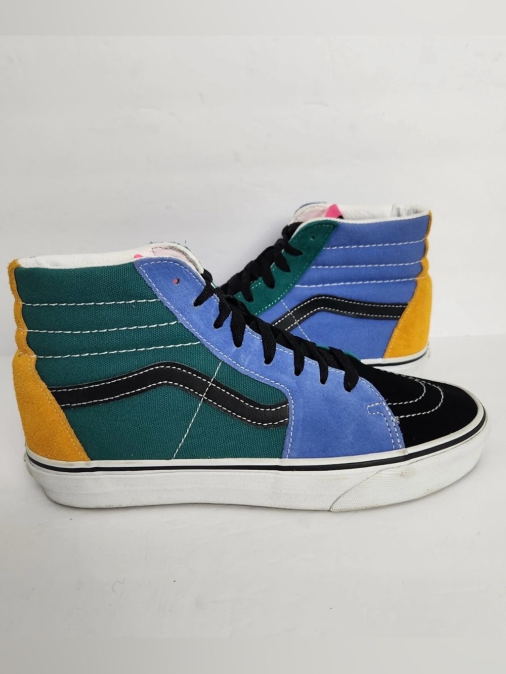 Vans Sk8-Hi Mix & Match Colorblock Unisex Men 7.5 Women 9 Lace Up Skate Sneakers